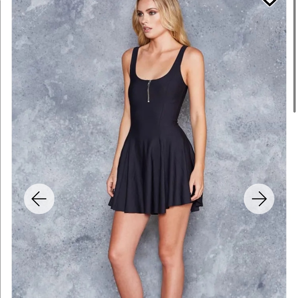 Blackmilk matte evil zip dress